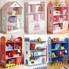 兒童家具-兒童書櫃/玩具櫃/ 城堡書架(男孩款/女孩款)-多款,多尺寸(T3316)