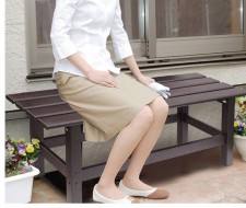 (日本GREENLIFE)-鋁合金休閑凳/防鏽戶外庭院花園長凳子公園凳-(T1373).