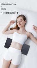乳膠腰枕 /腰椎墊/孕婦睡覺靠枕/護腰間盤突出腰墊- (T1308).