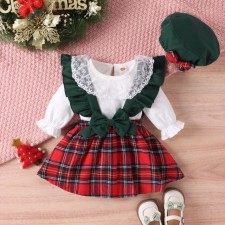 兒童聖誕夾衣連身裙套裝 (連帽)<筍價預購>(T7305BM)