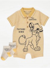 英國直送Disney The Lion King Polo Romper and Socks Outfit<筍價預購>(T9891BM)