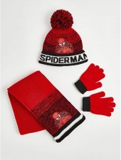 英國直送Spider-Man頸巾手襪冷帽套裝<筍價預購>(T6505BM)