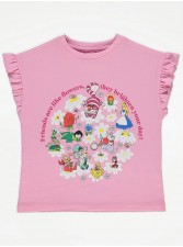 英國直送Disney Alice In Wonderland Pink Character T-Shirt<筍價預購>(U0402BM)