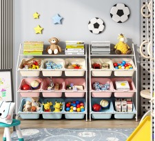 兒童玩具收納櫃子家用寶寶分類整理架大容量收納架多層置物架書架(T5097)