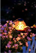 溫馨波點新款太陽能燈/戶外庭院防水掛燈家用陽台室外花園氛圍景觀裝飾小夜燈 (T3604)