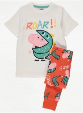 英國直送Peppa Pig George Pig Dinosaur Short Sleeve Pyjamas<筍價預購>(T9247BM)
