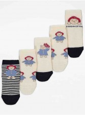 英國直送Paddington Bear Ankle Socks 5 Pack<筍價預購>(T9461BM)