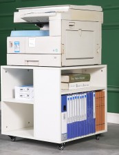 帶轆座地(兩層款)-打印機櫃子/Printer架/置物架/文件架(T1075).