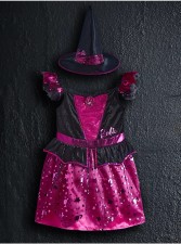 英國直送Barbie Pink Halloween Witch Fancy Dress Costume萬聖節服裝 <筍價預購>(U1583BM)