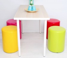 小凳子(多色)-換鞋凳更衣室試衣間家用矮凳子客廳小板凳皮凳子圓凳沙發凳(T6917)