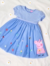 英國直送JOJO MAMAM Bébé Peppa Pig Tulle Party Dress<筍價預購>(U0065BM)