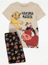 英國直送Disney The Lion King Hakuna Matata Short Pyjamas<筍價預購>(T9072BM)
