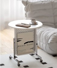可移動洞洞板茶几-沙發邊幾簡易茶幾客廳家用書架臥室簡約床頭置物架 (T5485)