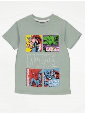 英國直送Marvel Avengers Sage Green Character Grid T-Shirt<筍價預購>(U0466BM)