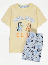 英國直送Bluey Cool Kids Club Slogan Short Pyjamas<筍價預購>(U0258BM)