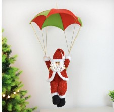 聖誕節裝飾品-降落傘爬繩老人掛吊頂裝飾/店面商場酒店櫥窗場景佈置(T3660)