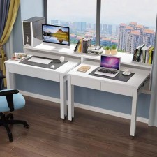 實用慳位窗台伸縮枱子/可伸縮電腦桌/臥室寫字書桌抽拉/梳妝台移動收納櫃-多尺寸(T3382)