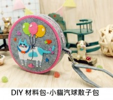  DIY不織布材料包-小貓汽球散子包 (T0081)
