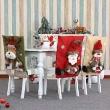 聖誕節卡通絨布立體椅子套 /聖誕節慶家居裝飾用品中 (T3657)