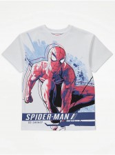 英國直送Marvel Spider-Man White Character T-Shirt<筍價預購>(T9170BM)