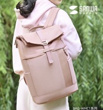 日本SANWA雙肩背包-14吋電腦適用.日系清新新款女生電腦背包大容量背襄 (T8771)