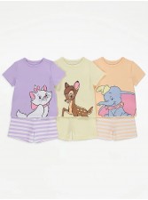 英國直送Disney Bright Stripe Character Short Pyjamas 3 Pack<筍價預購>(U0484BM)