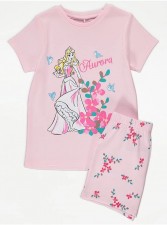 英國直送Disney Aurora Floral Pink Short Pyjamas<筍價預購>(T9006BM)