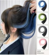 易用駁髮 DIY highlight 挑染髮髮夾-長髮一片式髮片隱形彩色短髮假髮條(T3610)