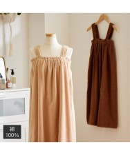 100%純棉輕柔感浴裙(肩帶型) (日本家品) (T3399N)