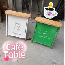 (訂做)韓式風格ins網紅店鋪展示牌-招牌奶茶店網紅kol 招牌咖啡戶外坐凳指示標識牌(U2125)