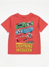 英國直送Disney Cars Lightning McQueen Red Graphic T-Shirt<筍價預購>(T9565BM)
