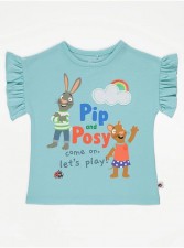 英國直送Pip and Posy Aqua Slogan T-Shirt<筍價預購>(T8713BM)