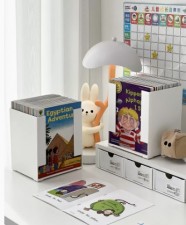 兒童繪本收納器-枱面桌面牛津樹整理盒書櫃圖書讀物分類置物架書本架(T6806)