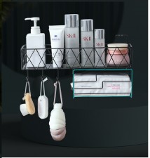 洗臉巾置物架-廁所洗漱台浴室洗手間牆上壁掛式免打孔收納盒(T5051)