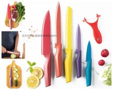 彩虹色家用廚刀6件套裝<筍價預購>(T7348BM)