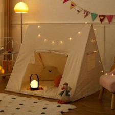 北歐風實木室內遊戲帳篷連燈<筍價預購>(U0147BM)