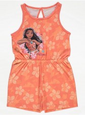 英國直送Disney Moana Orange Floral Playsuit<筍價預購>(U0195BM)