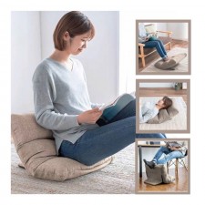 日本SANWA-多功能-懶人沙發靠墊頭枕/榻榻米窗台座墊/床上可折疊墊(T4748)