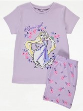 英國直送Disney Rapunzel Floral Lilac Short Pyjamas<筍價預購>(T8997BM)