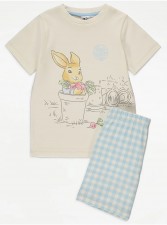 英國直送Peter Rabbit Blue Gingham Short Pyjamas<筍價預購>(T9246BM)
