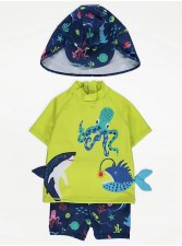 英國直送Under The Sea Rash Vest Shorts and Keppi Hat Set<筍價預購>(U0311BM)