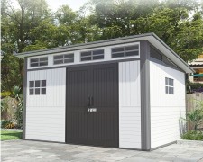 大型戶外組裝屋-(多尺寸)-戶外花園儲物工具房室外庭院設備雜物間簡易組裝陽光房活動組合屋(T7570).