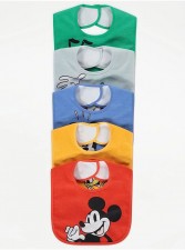 英國直送Disney Mickey Mouse and Friends Bright Bibs 5 Pack<筍價預購>(T8963BM)