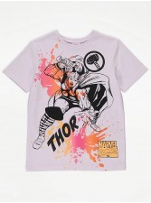 英國直送Marvel Thor Lilac Paint Splatter T-Shirt<筍價預購>(T9171BM)