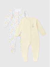 英國直送2 Pack Baby Multicoloured Bee Sleepsuits<筍價預購>(U0693BM)