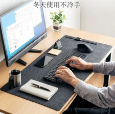 日本SANWA鼠標墊(毛氈面)-超大號簡約游戲桌墊電腦鍵盤書桌寫字辦公墊(T7269)