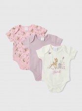 英國直送Disney Baby Pink Bambi Bodysuits (一套3件)<筍價預購>(T9762BM)