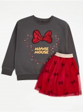 英國直送 Disney Minnie Mouse Christmas Sweatshirt and Tutu Outfit<筍價預購>(U2105BM)