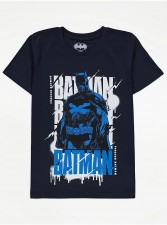 英國直送DC Comics Batman Navy Graphic T-Shirt (U0152BM)