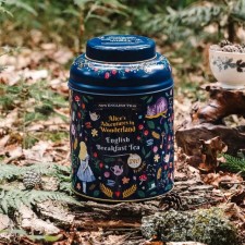 英國直送The English Tea Midnight Alice In Wonderland Tea Caddy With 240 English Breakfast Teabags  <筍價預購>(T8417BM)